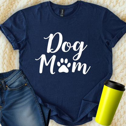 Printify T-Shirt Navy / S Dog Mom T-Shirt