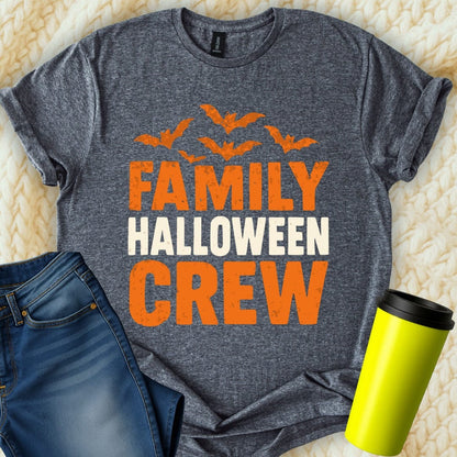 MyDesigns T-Shirt S / Dark Heather Family Halloween Crew T-Shirt