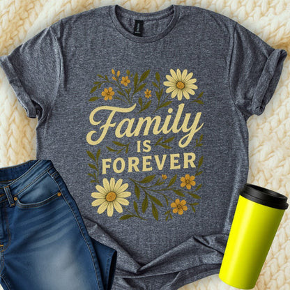 The Off Base T-Shirt S / Dark Heather Family Is Forever T-Shirt