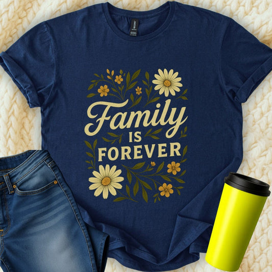 The Off Base T-Shirt S / Navy Family Is Forever T-Shirt