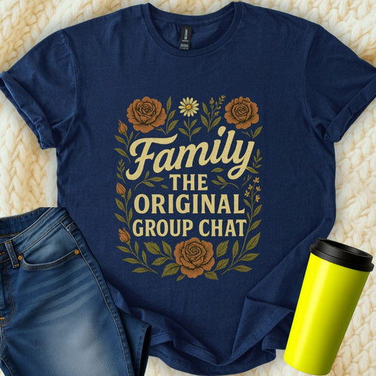 The Off Base T-Shirt S / Navy Family Original Group Chat T-Shirt