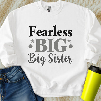 Printify Sweatshirt S / White Fearless Sister Sweatshirt
