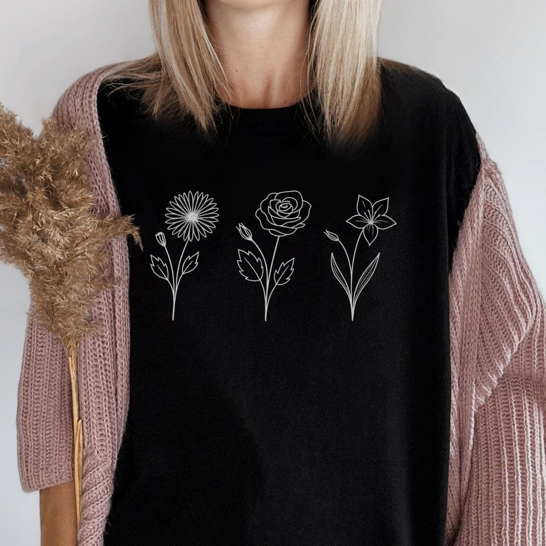 Printify T-Shirt Flower T-Shirt