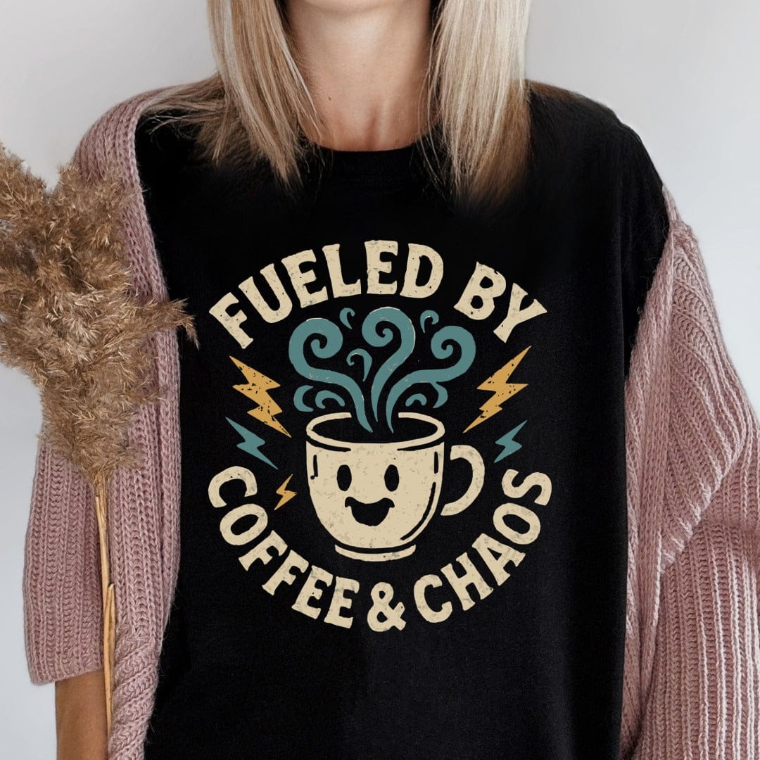 MyDesigns T-Shirt Fueled By Coffee Chaos T-Shirt