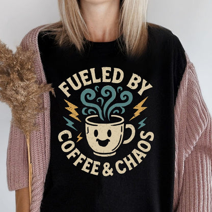 MyDesigns T-Shirt Fueled By Coffee Chaos T-Shirt