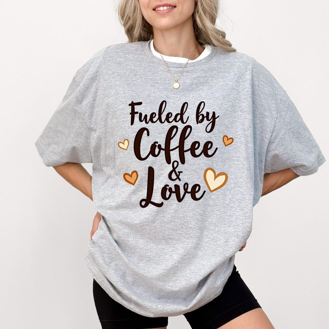Printify T-Shirt Fueled by Coffee T-Shirt