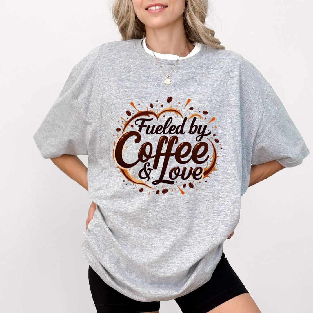 Printify T-Shirt Fueled by Coffee T-Shirt