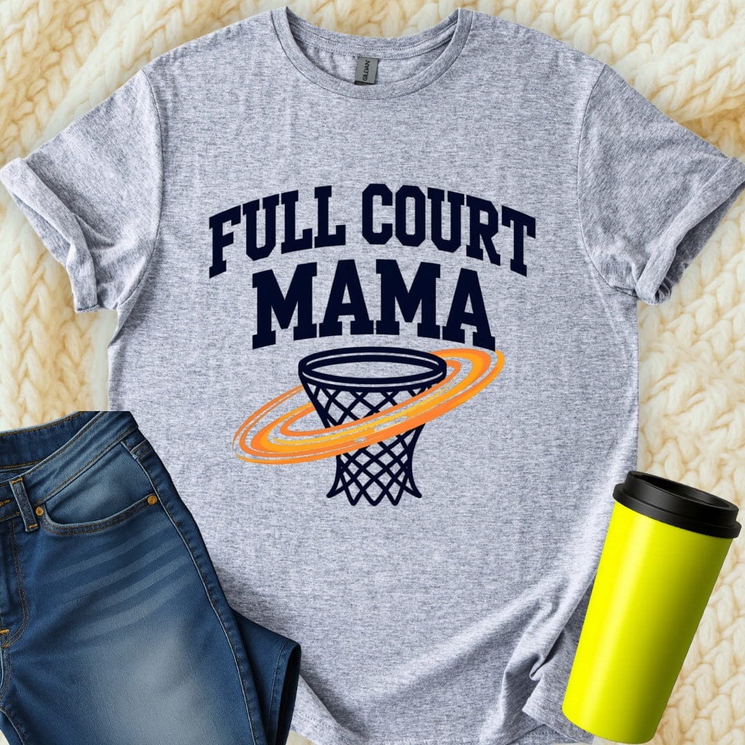 Printify T-Shirt Sport Grey / S Full Court Mama T-Shirt