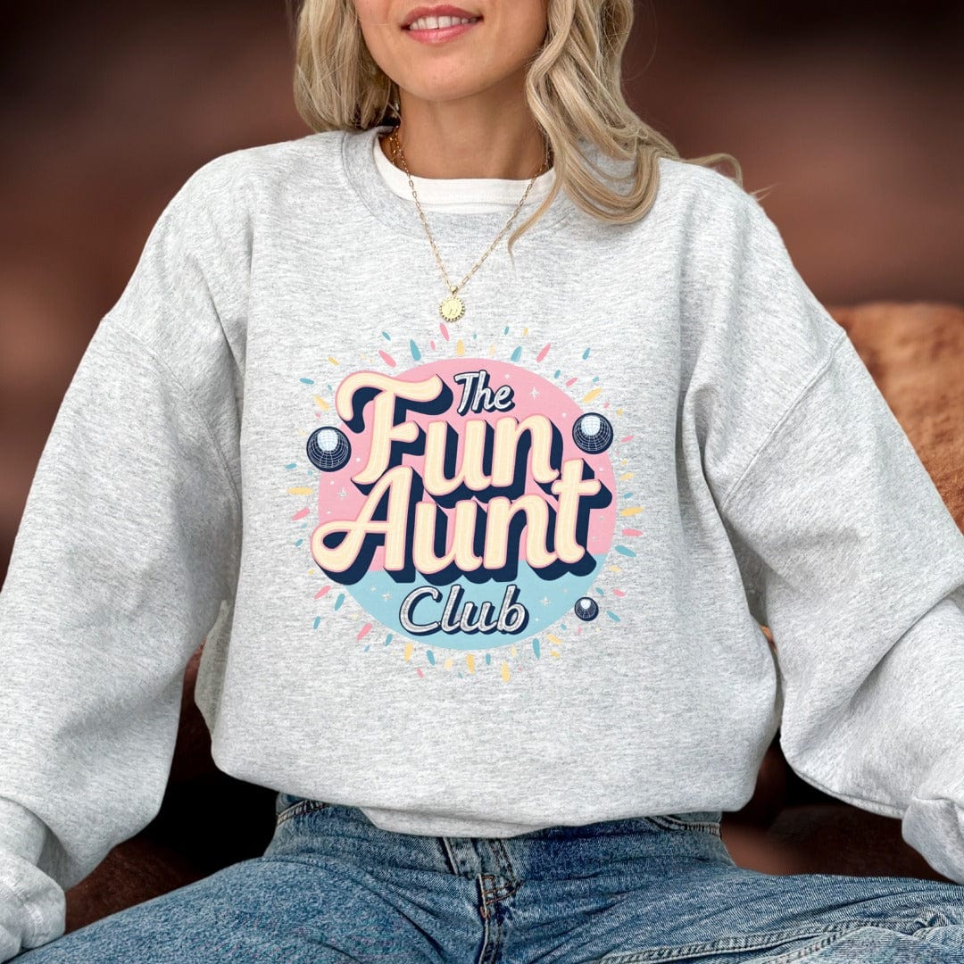 Printify Sweatshirt Fun Aunt Club Sweatshirt