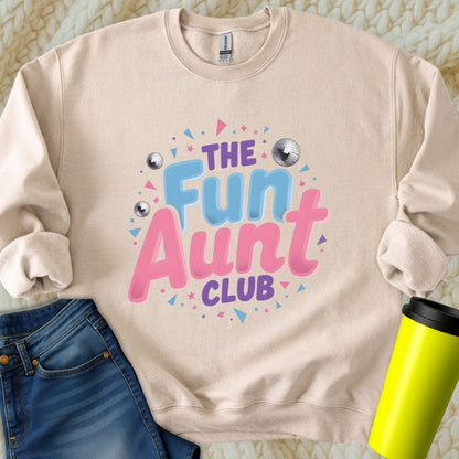 Printify Sweatshirt S / Sand Fun Aunt Club Sweatshirt