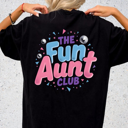 Printify T-Shirt Fun Aunt Club T-Shirt