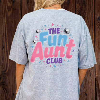 Printify T-Shirt Fun Aunt Club T-Shirt