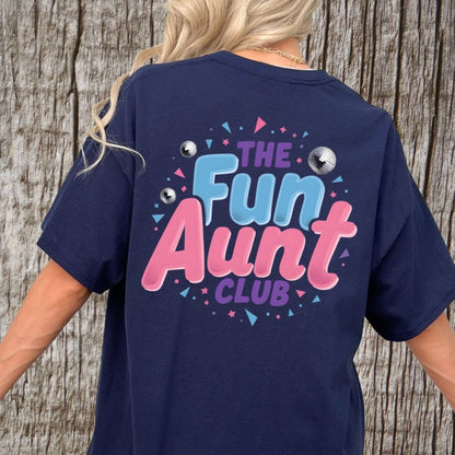 Printify T-Shirt Fun Aunt Club T-Shirt