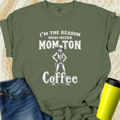 Printify T-Shirt Moss / S Funny Mom T-Shirt