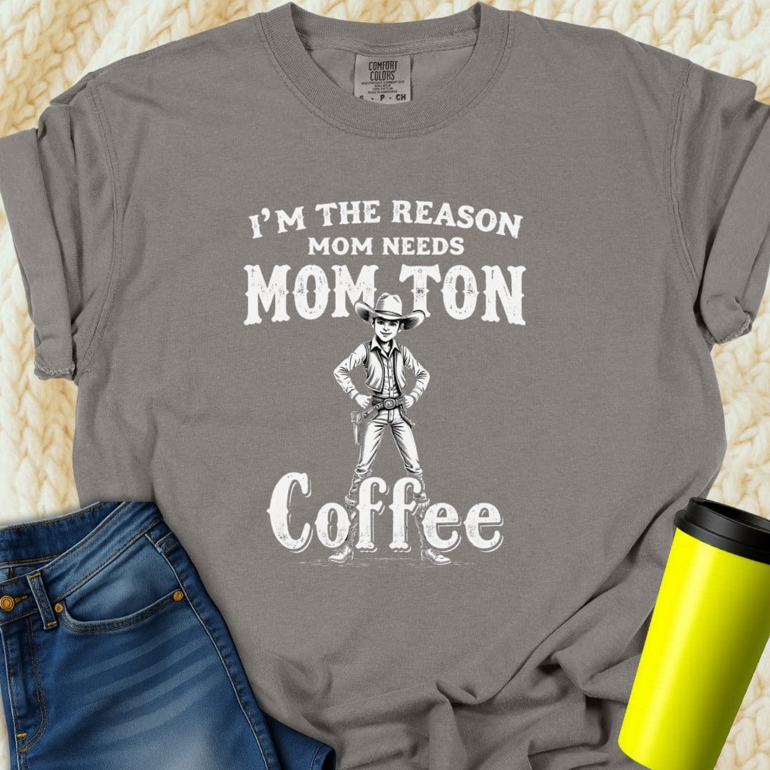 Printify T-Shirt Grey / S Funny Mom T-Shirt