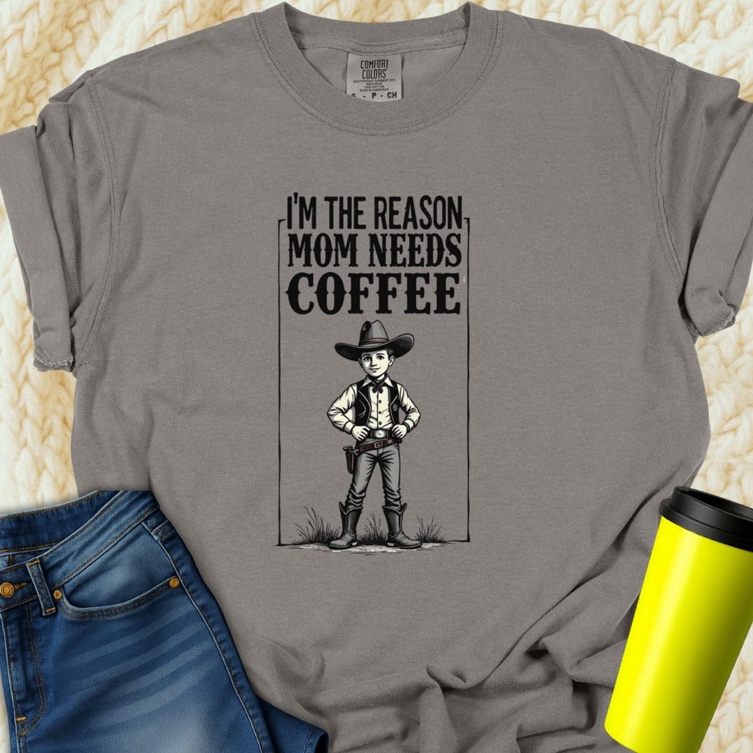 Printify T-Shirt Grey / S Funny Mom T-Shirt