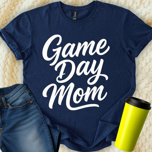 MyDesigns T-Shirt S / Navy Game Day Mom T-Shirt