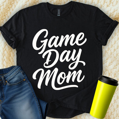 MyDesigns T-Shirt S / Black Game Day Mom T-Shirt