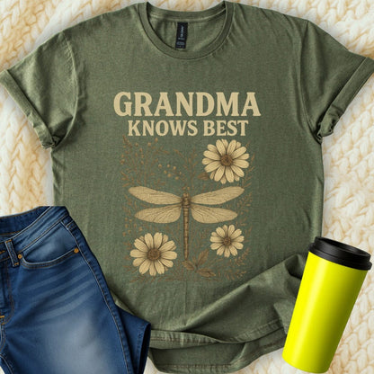 The Off Base T-Shirt S / Military Green Grandma Knows Best T-Shirt