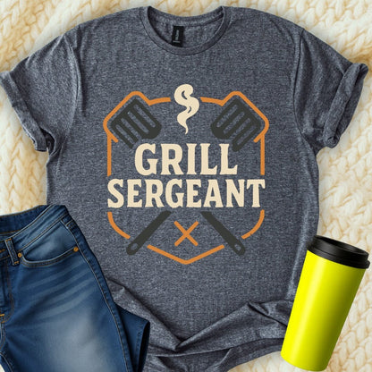 MyDesigns Physical Item Grill Sergeant Graphic T-Shirt For BBQ Lovers