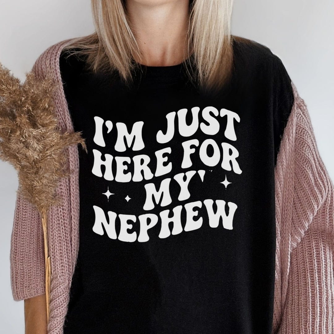 MyDesigns T-Shirt I'm Just Here For My Nephew T-Shirt