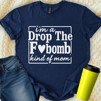 Printify T-Shirt Navy / S Kind of Mom T-Shirt