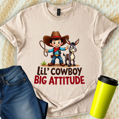 Printify T-Shirt Sand / S Lil Cowboy Brother T-Shirt
