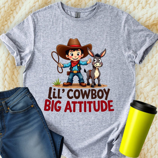 Printify T-Shirt Sport Grey / S Lil Cowboy Brother T-Shirt