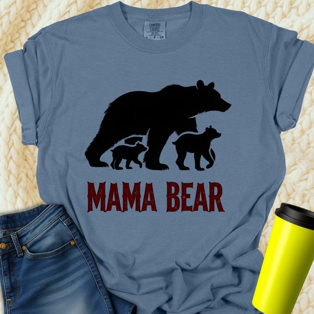 Printify T-Shirt Blue Jean / S Mama Bear T-Shirt