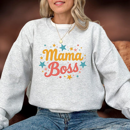 Printify Sweatshirt Mama Boss Sweatshirt