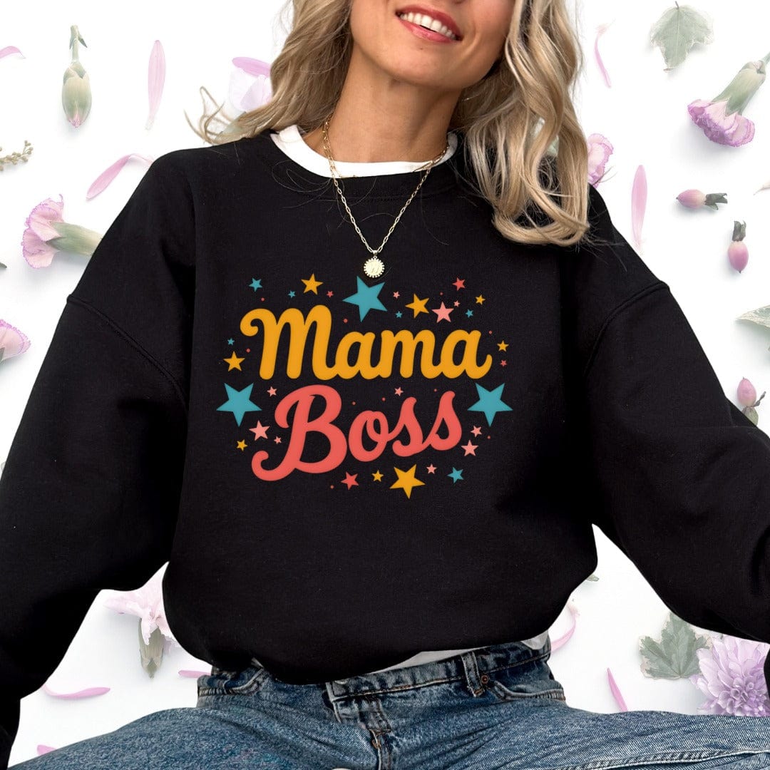 Printify Sweatshirt Mama Boss Sweatshirt