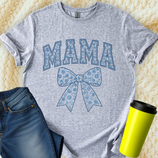 Printify T-Shirt Sport Grey / S Mama Bow T-Shirt