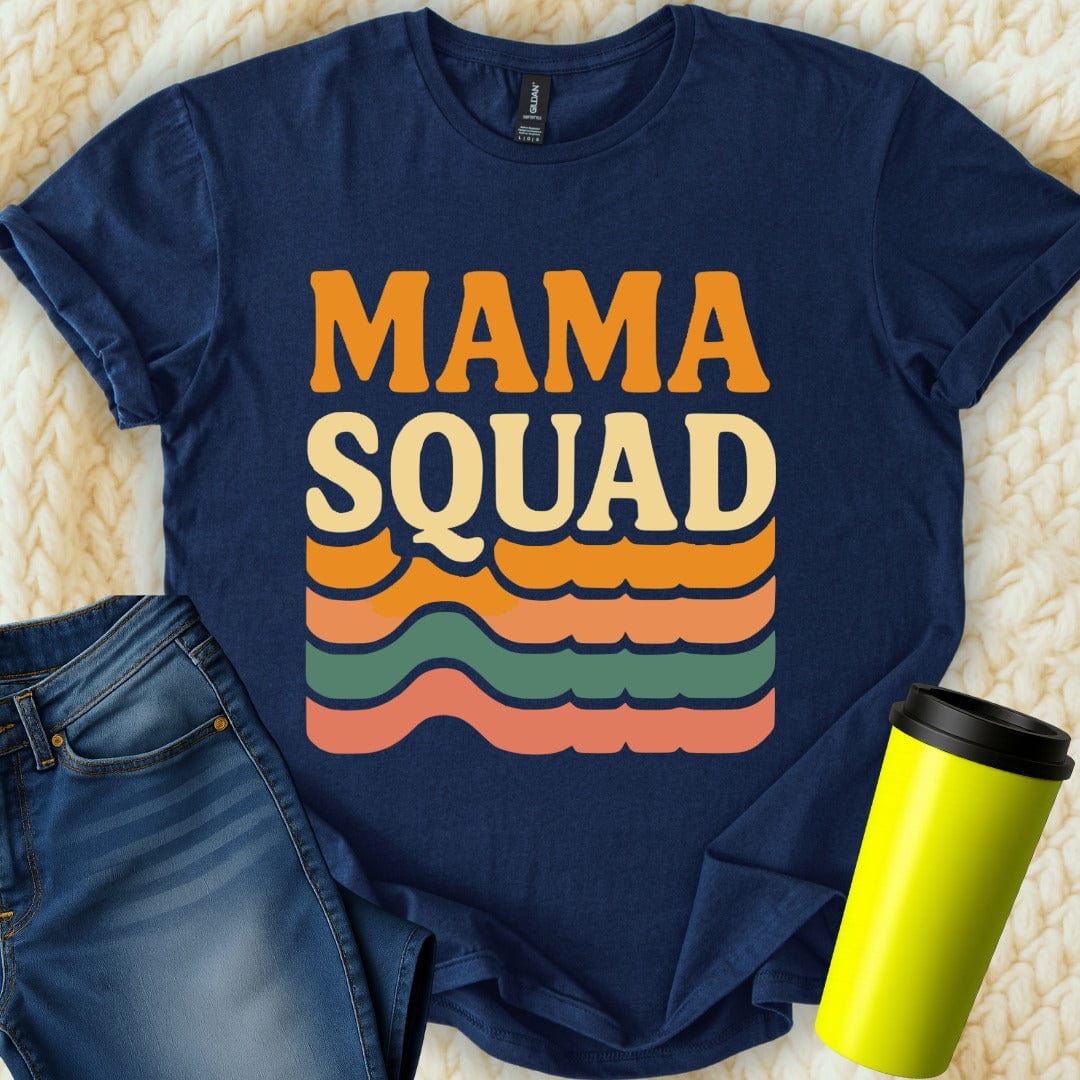 MyDesigns T-Shirt S / Navy Mama Squad T-Shirt