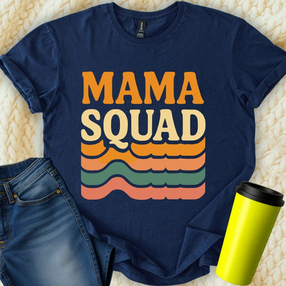 MyDesigns T-Shirt S / Navy Mama Squad T-Shirt