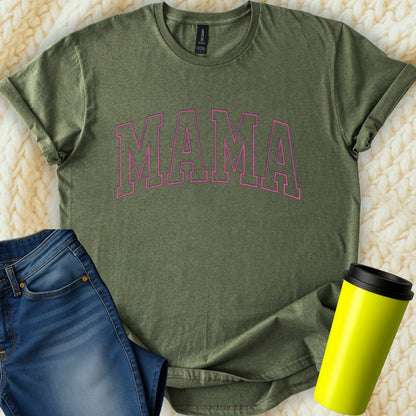 Printify T-Shirt Military Green / S Mama T-Shirt