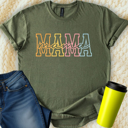 Printify T-Shirt Military Green / S Mama T-Shirt