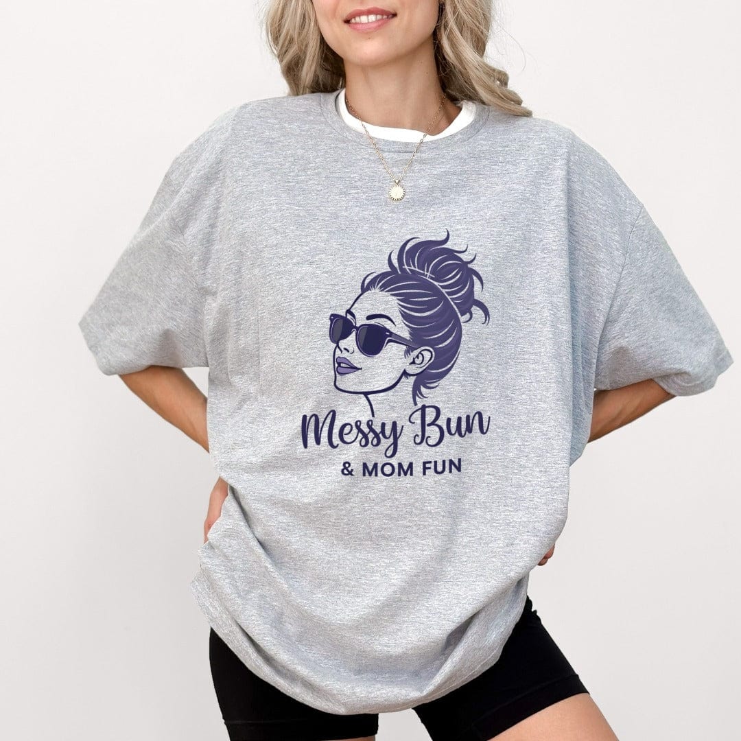 Printify T-Shirt Messy Bun T-Shirt