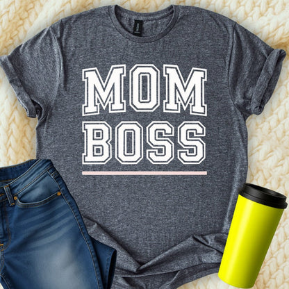 MyDesigns T-Shirt S / Dark Heather Mom Boss T-Shirt