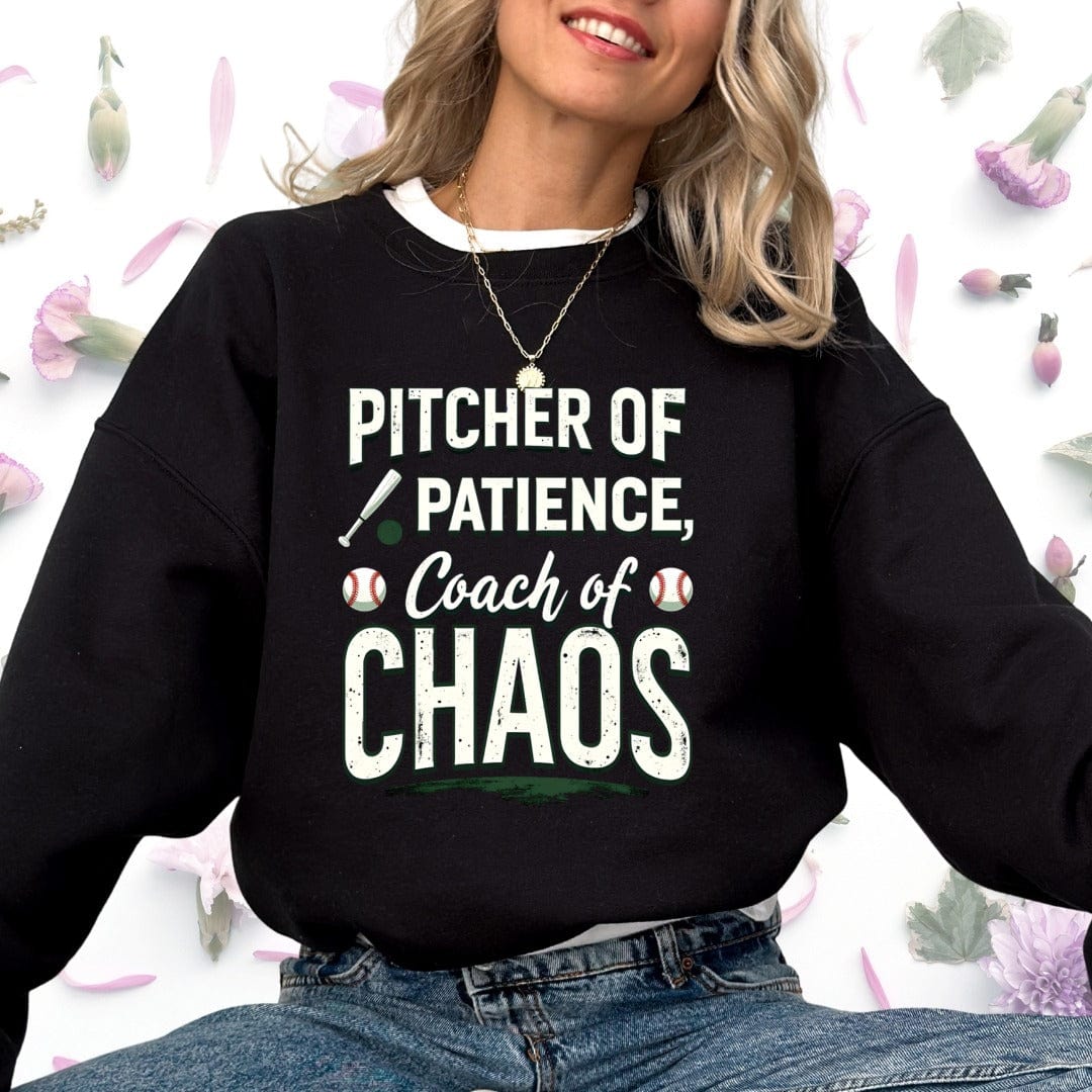Printify Sweatshirt Mom Coach of Chaos Sweatshirt