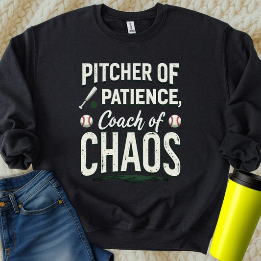 Printify Sweatshirt S / Black Mom Coach of Chaos Sweatshirt