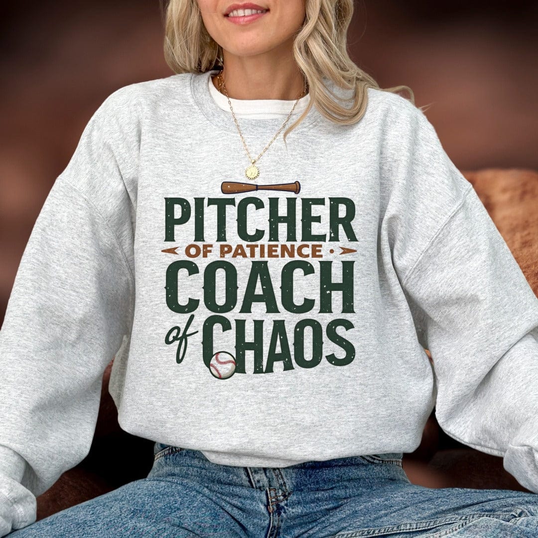 Printify Sweatshirt Mom Coach of Chaos Sweatshirt
