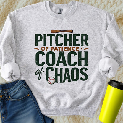 Printify Sweatshirt S / Ash Mom Coach of Chaos Sweatshirt