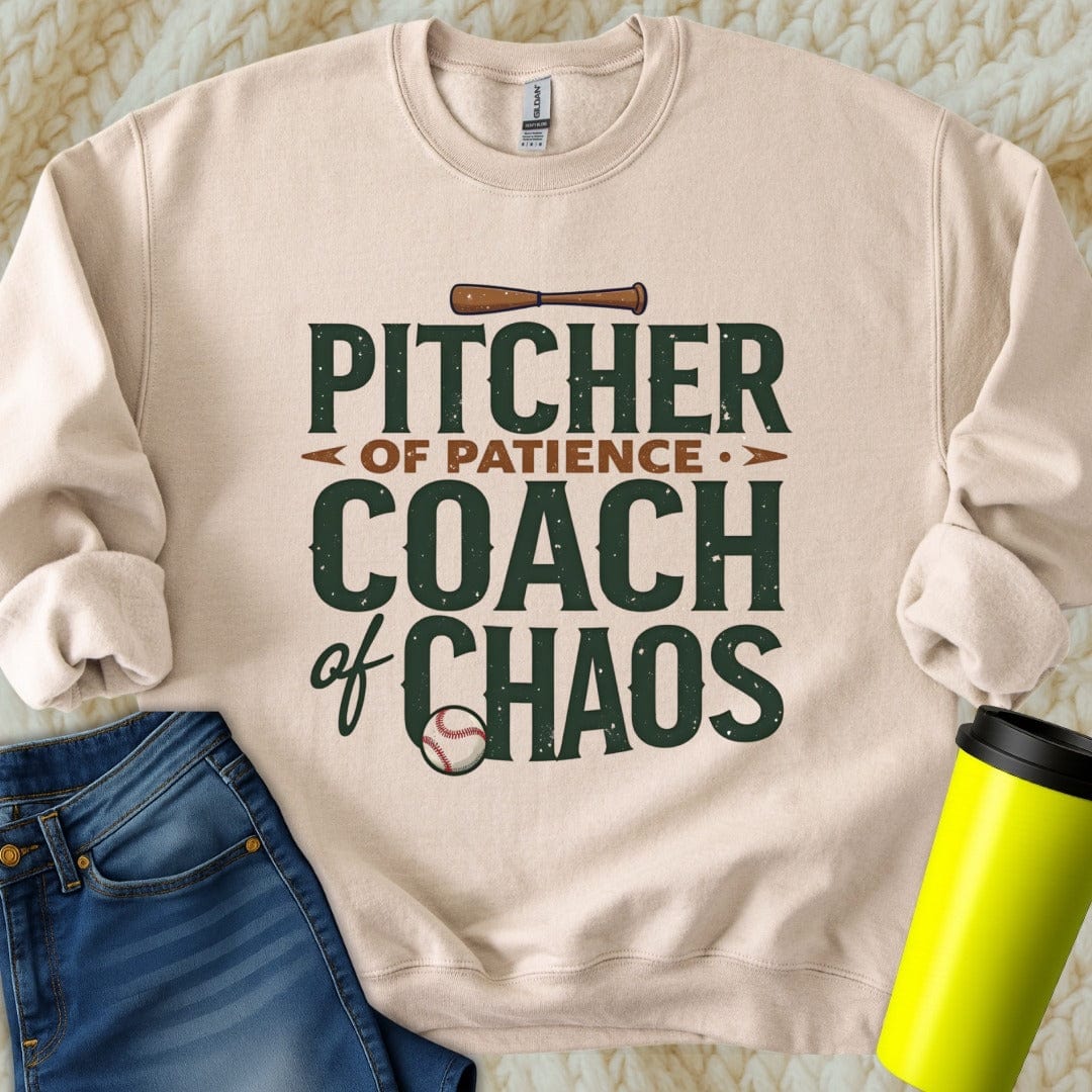 Printify Sweatshirt S / Sand Mom Coach of Chaos Sweatshirt