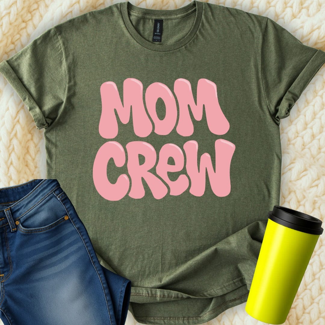 MyDesigns T-Shirt S / Military Green Mom Crew T-Shirt