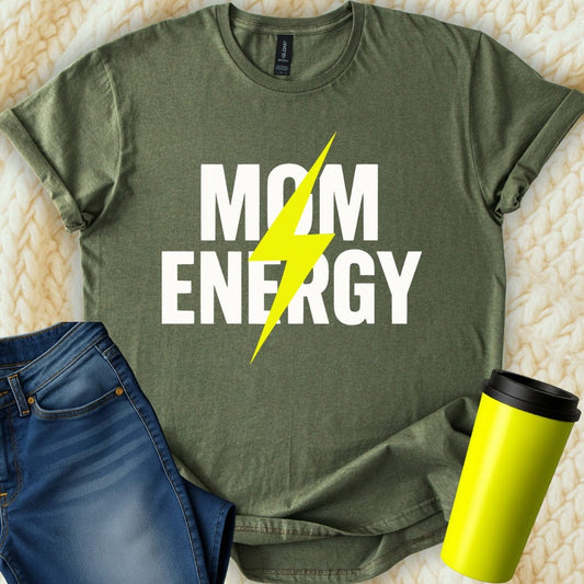 MyDesigns T-Shirt S / Military Green Mom Energy T-Shirt