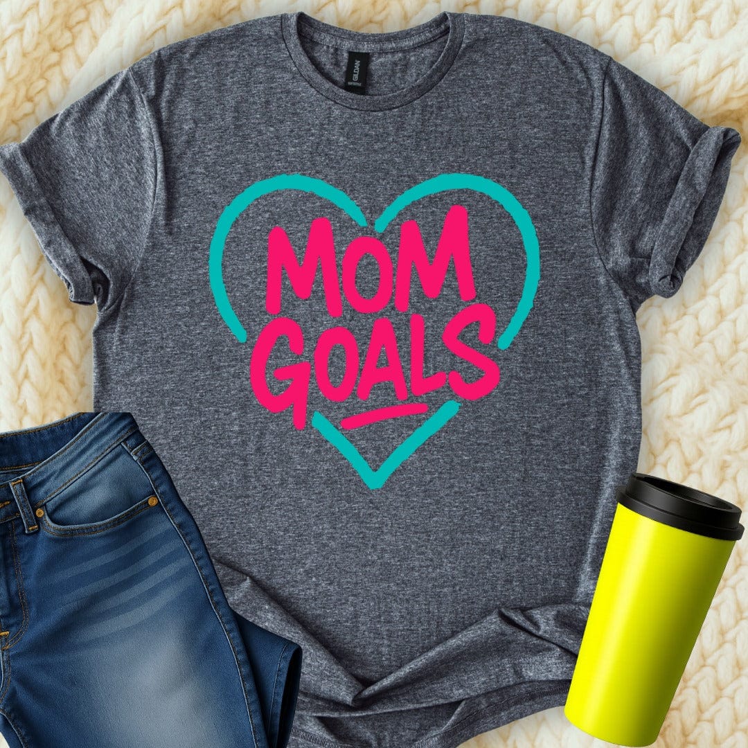 MyDesigns T-Shirt S / Dark Heather Mom Goals T-Shirt
