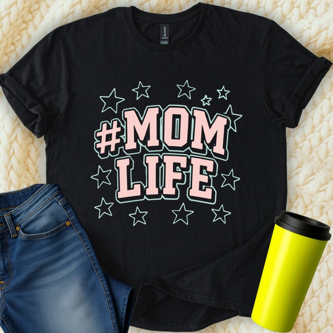 MyDesigns T-Shirt Mom Life Design With Stars Stylish T-Shirt