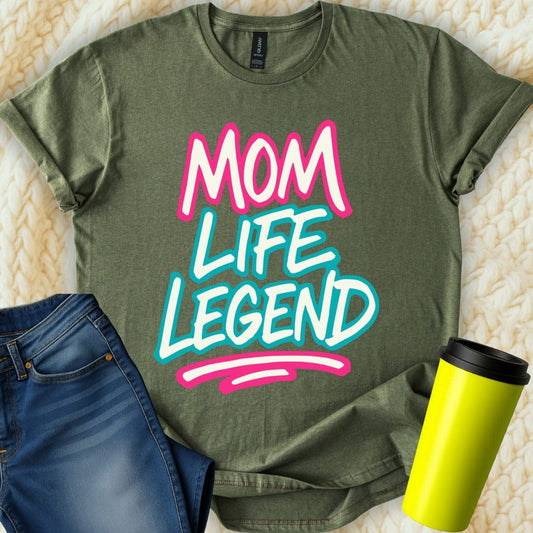 MyDesigns T-Shirt S / Military Green Mom Life Legend T-Shirt