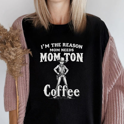 Printify T-Shirt Mom Needs Coffee T-Shirt
