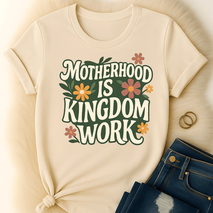 Printify T-Shirt Motherhood is Kingdom T-Shirt